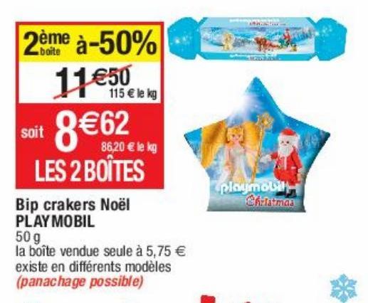 Bip crackers noel Playmobil