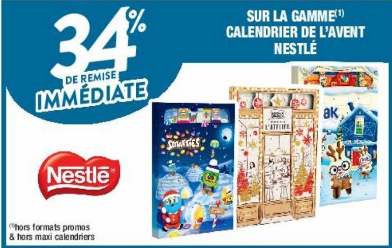 calendrier de l'Avent Nestlé