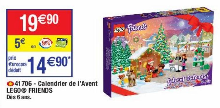 calendrier de l'Avent LEGO Friends