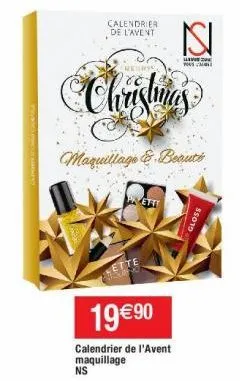 calendrier de l'avent  nerys  christmas  cette choting  maquillage & beaut's  prese  ett  19 €90  calendrier de l'avent maquillage ns  y  $5015 
