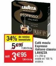 café moulu lavazza