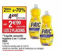 liquide vaisselle paic