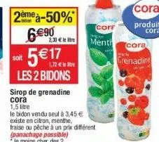 sirop de grenadine cora