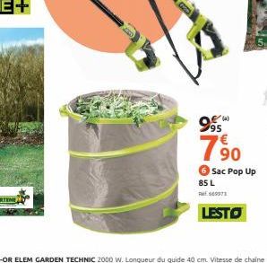 99  7,90  Sac Pop Up  85 L  69073  LESTO 