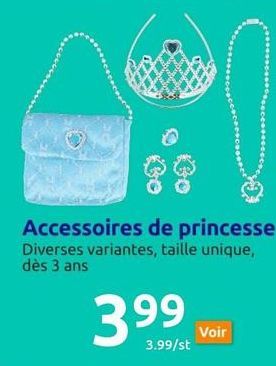 Accessoires de princesse Diverses variantes, taille unique, dès 3 ans  399  3.99/st  Voir 