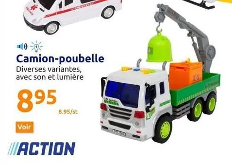 voir  cemergency  camion-poubelle diverses variantes, avec son et lumière  8.95  8.95/st  action  vesess 