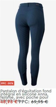 PPC -30%  Pantalon d'équitation fond integral en silicone Anna, femme, avec poche pour 800 PPC: 69,95 € 