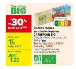 chocolat au lait Carrefour