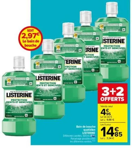 bain de bouche listerine