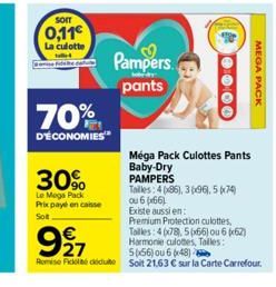 culotte Pampers