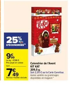 calendrier de l'avent kit kat