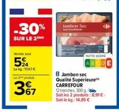 jambon carrefour