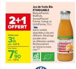 jus de fruits bio Orange