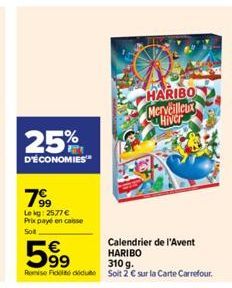 calendrier de l'Avent Haribo