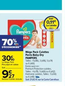 culotte Pampers