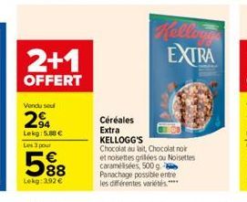 chocolat au lait Kellogg's