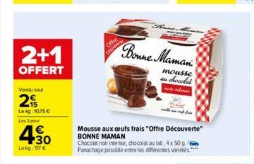 chocolat noir Bonne maman