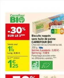 chocolat au lait carrefour