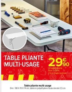 table pliante 