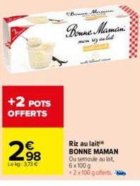 riz au lait Bonne maman