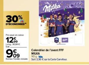 calendrier de l'Avent Milka