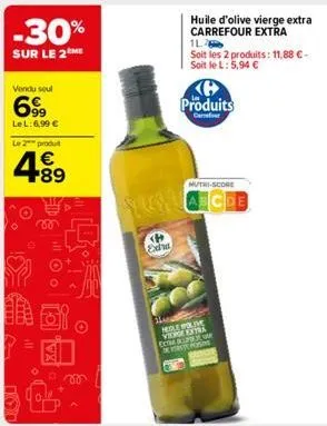 huile d'olive vierge carrefour