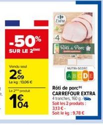 rôti de porc Carrefour