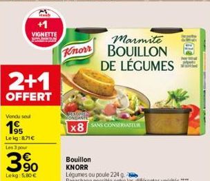 bouillon de légumes Knorr