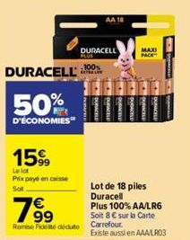 piles duracell Duracell