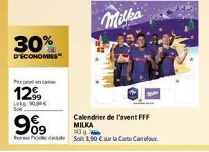 calendrier de l'avent milka