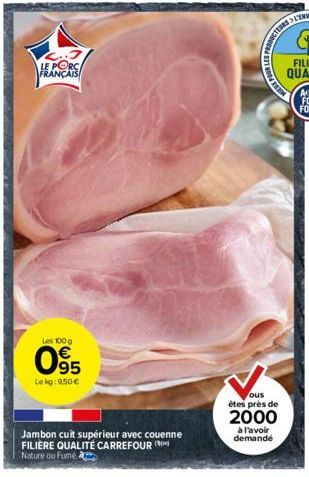 jambon cuit Carrefour