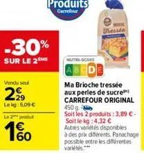 brioche tressée carrefour