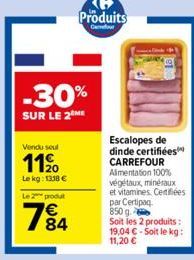 escalopes de dinde Carrefour