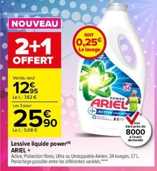 lessive liquide Ariel