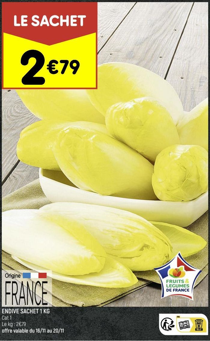 endive sachet 1 KG