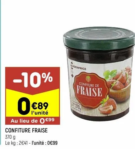 confiture fraise