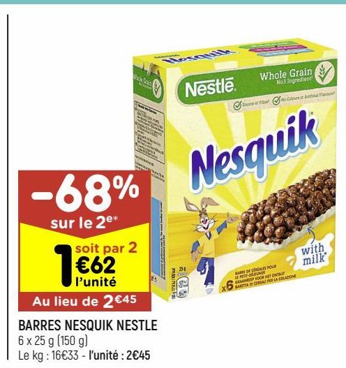barres nesquik Nestlé