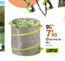 99  7,90  sac pop up  85 l  69073  lesto 