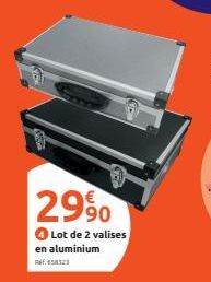 GRE  2990  Lot de 2 valises  en aluminium Ref.658323 