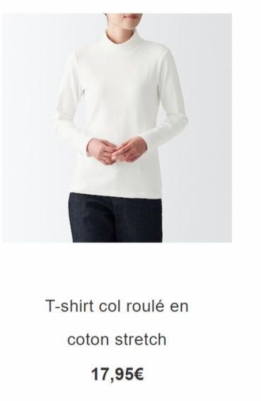 t-shirt col roulé 