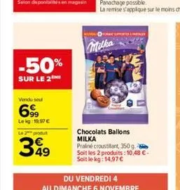 chocolats milka