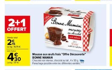 chocolat noir Bonne maman