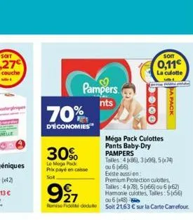 culotte pampers