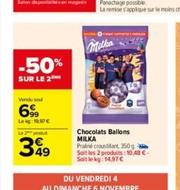 chocolats Milka