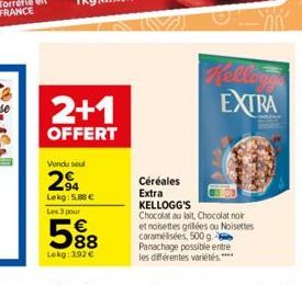 chocolat au lait Kellogg's