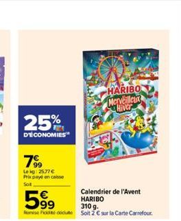 calendrier de l'Avent Haribo