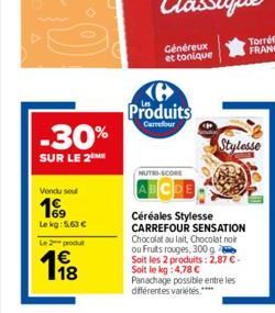 chocolat au lait Carrefour