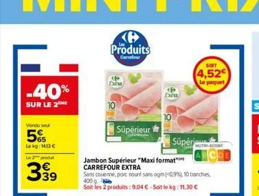 jambon carrefour