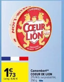 camembert coeur de lion