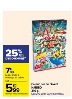 calendrier de l'Avent Haribo